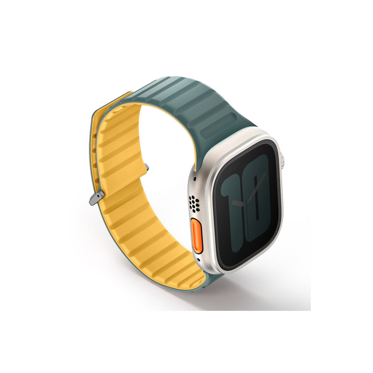 Uniq Apple Watch Ultra 49mm Revix Evo Reversible Manyetik Kordon - Turuncu-Beyaz